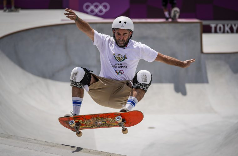 At 46, African skateboarder finally wows mom at Tokyo Games